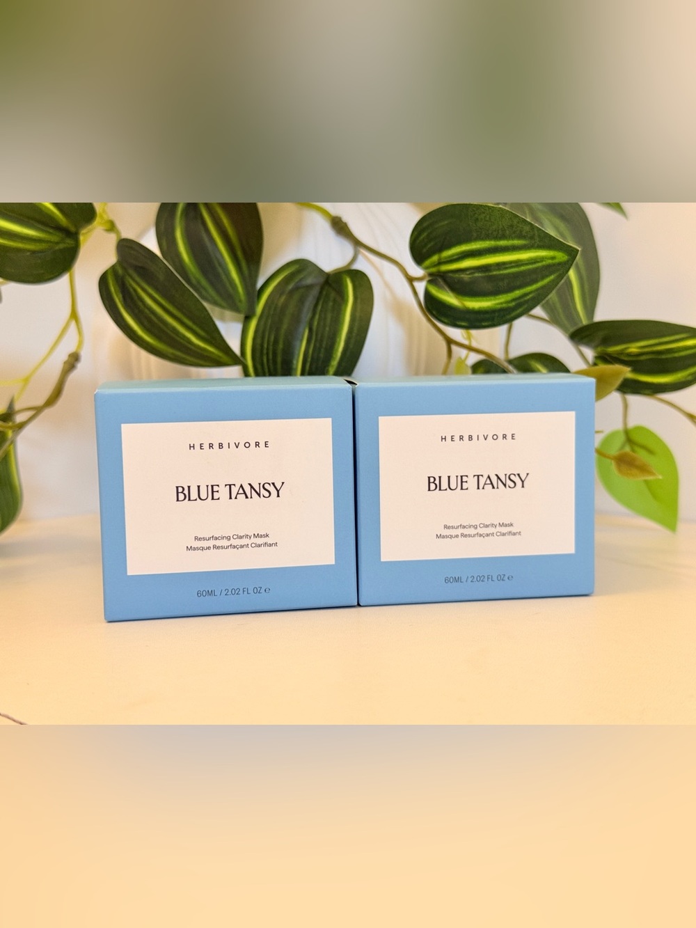 2 x Herbivore Blue Tansy Resurfacing Clarity Mask - New in Box